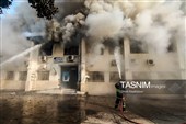 خسارت آتش سوزی مرکز بهداشت شهرستان رودسر - گیلان