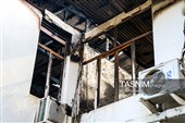 خسارت آتش سوزی مرکز بهداشت شهرستان رودسر - گیلان