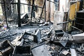 خسارت آتش سوزی مرکز بهداشت شهرستان رودسر - گیلان