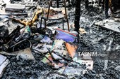 خسارت آتش سوزی مرکز بهداشت شهرستان رودسر - گیلان