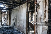 خسارت آتش سوزی مرکز بهداشت شهرستان رودسر - گیلان