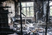 خسارت آتش سوزی مرکز بهداشت شهرستان رودسر - گیلان
