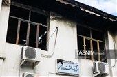 خسارت آتش سوزی مرکز بهداشت شهرستان رودسر - گیلان