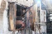 خسارت آتش سوزی مرکز بهداشت شهرستان رودسر - گیلان