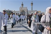 آیین روپوش سفید و سوگند پزشکی دانش‌آموختگان دانشگاه علوم پزشکی شیراز در مشهد