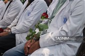 آیین روپوش سفید و سوگند پزشکی دانش‌آموختگان دانشگاه علوم پزشکی شیراز در مشهد