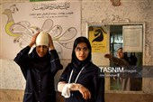 مانور پناه گرفتن در شرایط بحران نظامی در مدرسه -شیراز