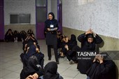 مانور پناه گرفتن در شرایط بحران نظامی در مدرسه -شیراز
