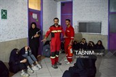 مانور پناه گرفتن در شرایط بحران نظامی در مدرسه -شیراز